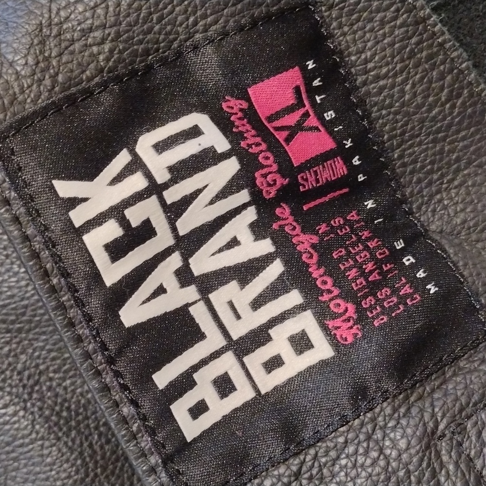 BLACK BRAND MOTORCYCLE CLOTHING WOMEN'S XL CHAPS BUFFALO LEATHER - Picture 2 of 12